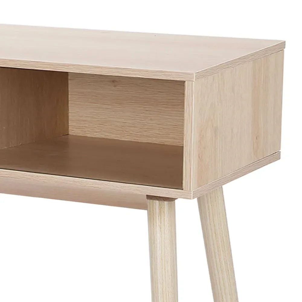 Illustration numéro 3 du produit Console d'entrée en bois 1 casier et 1 tiroir 80x30x72cm