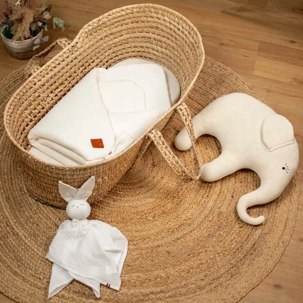 Illustration numéro 3 du produit Gigoteuse bébé en nid d'abeille écru Dès la naissance   4 mois