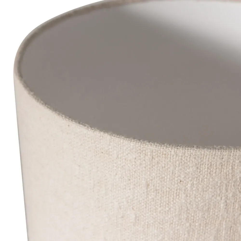 Illustration numéro 3 du produit Lampadaire en tissu bouclette H90cm - Beige