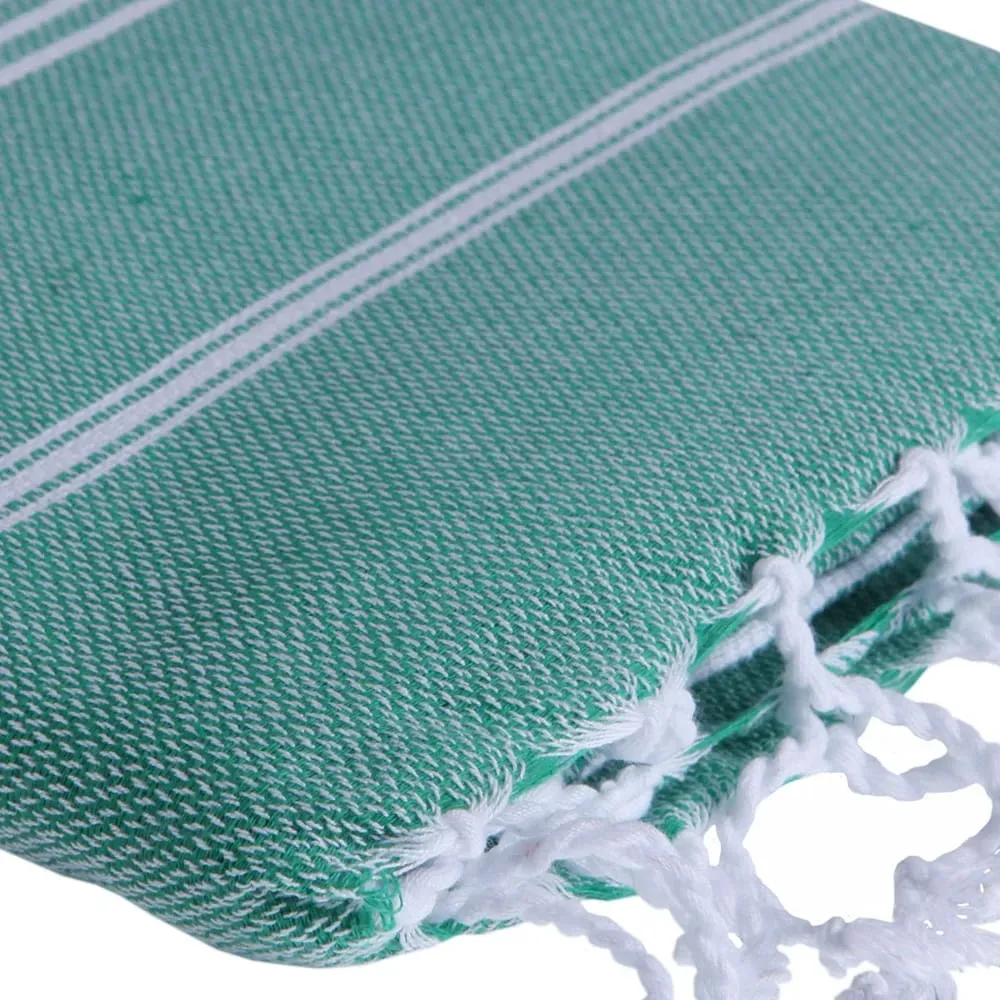 Illustration numéro 3 du produit Fouta coton vert brésil 100x200