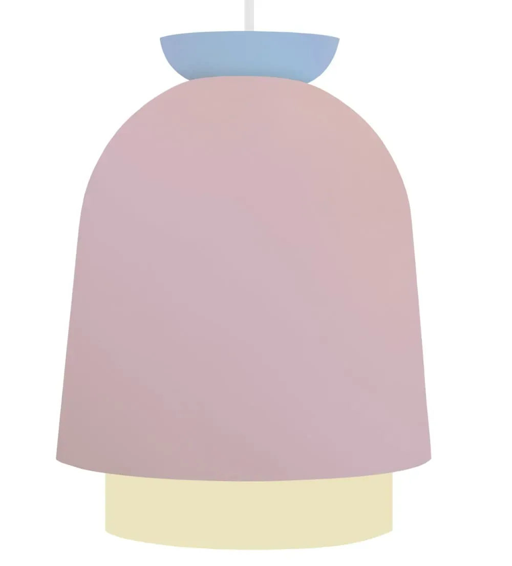 Illustration numéro 3 du produit Suspension métal H110cm rosé   ;Abat-jour: rosé