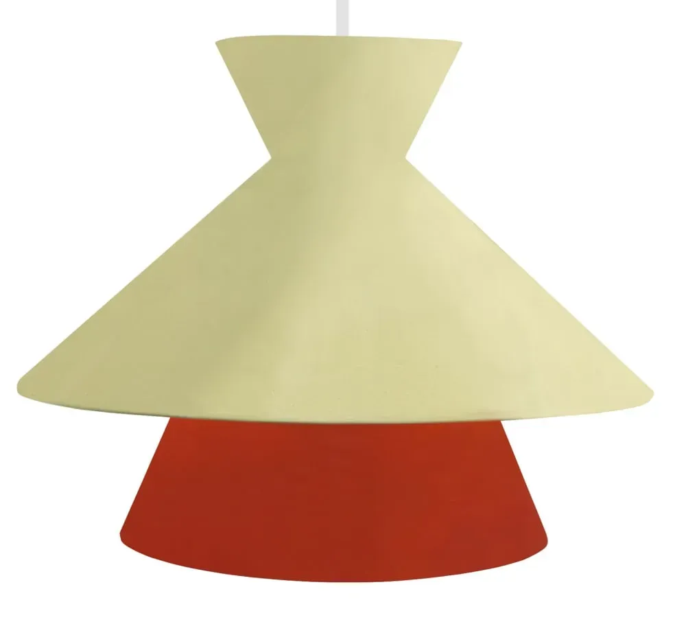 Illustration numéro 3 du produit Suspension métal H110cm beige ;Abat-jour: beige