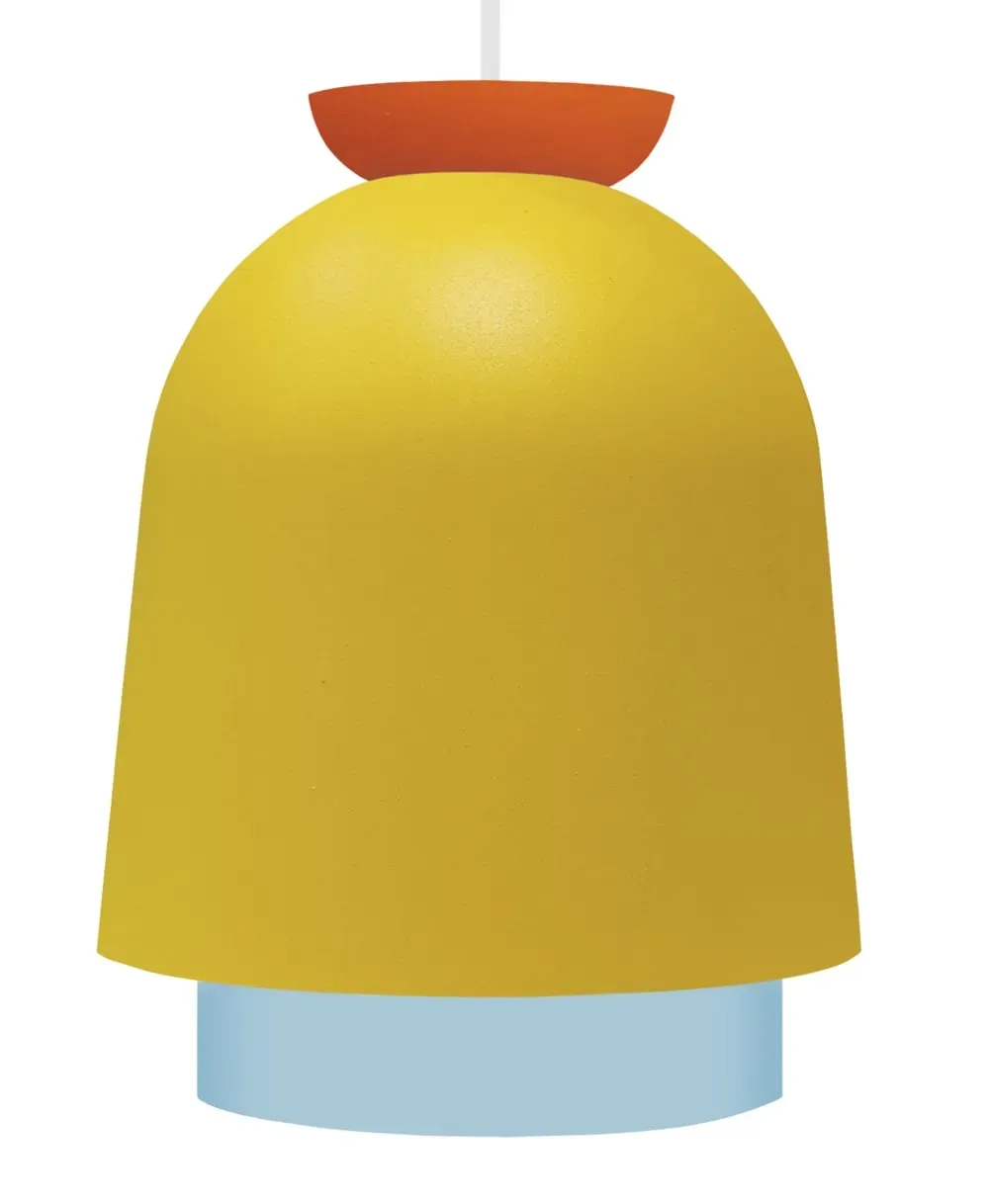 Illustration numéro 3 du produit Suspension métal H110cm jaune;Abat-jour: jaune