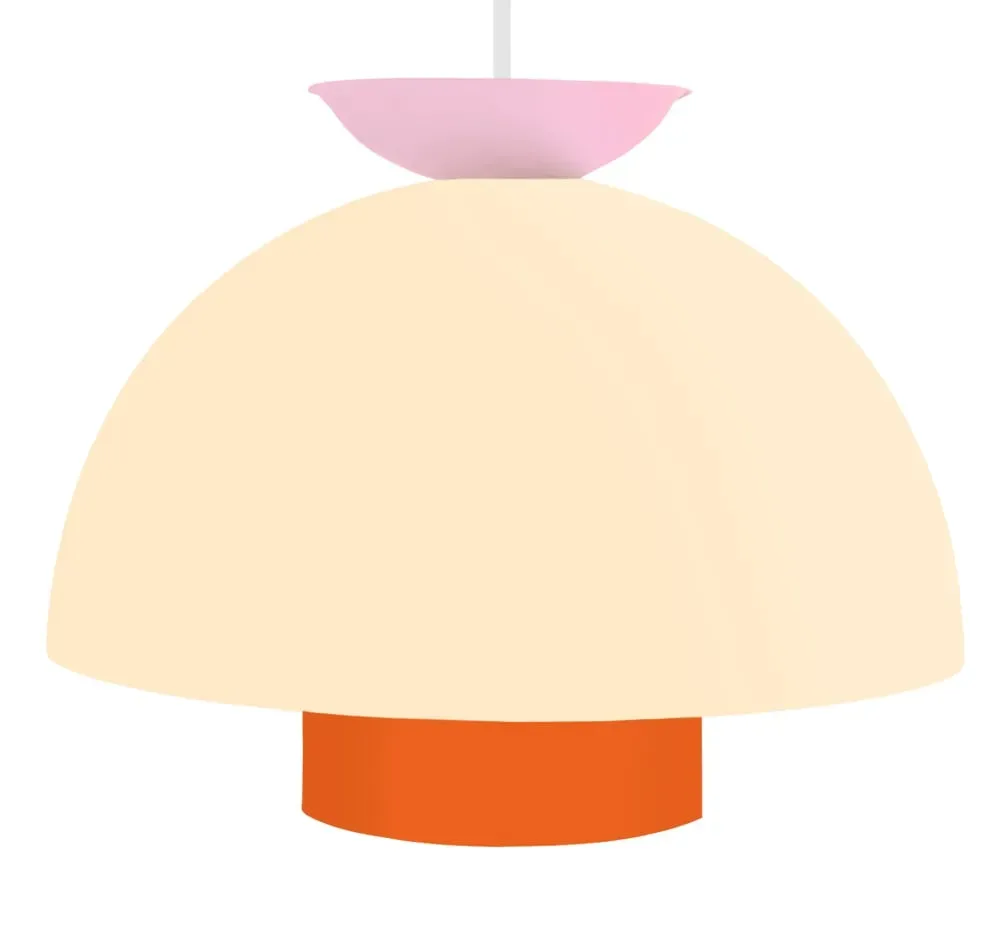 Illustration numéro 3 du produit Suspension métal H110cm beige ;Abat-jour: beige