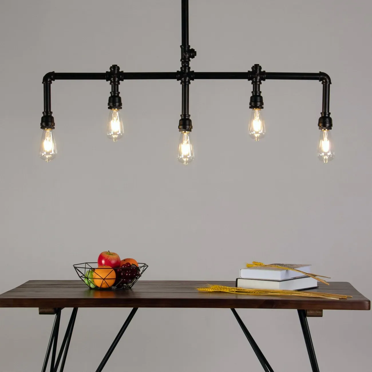 Illustration numéro 3 du produit Suspension en métal Marron 98 cm