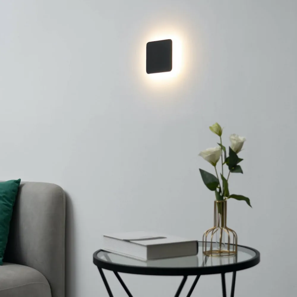 Illustration numéro 3 du produit Applique en aluminium et acrylique Noir 13 cm