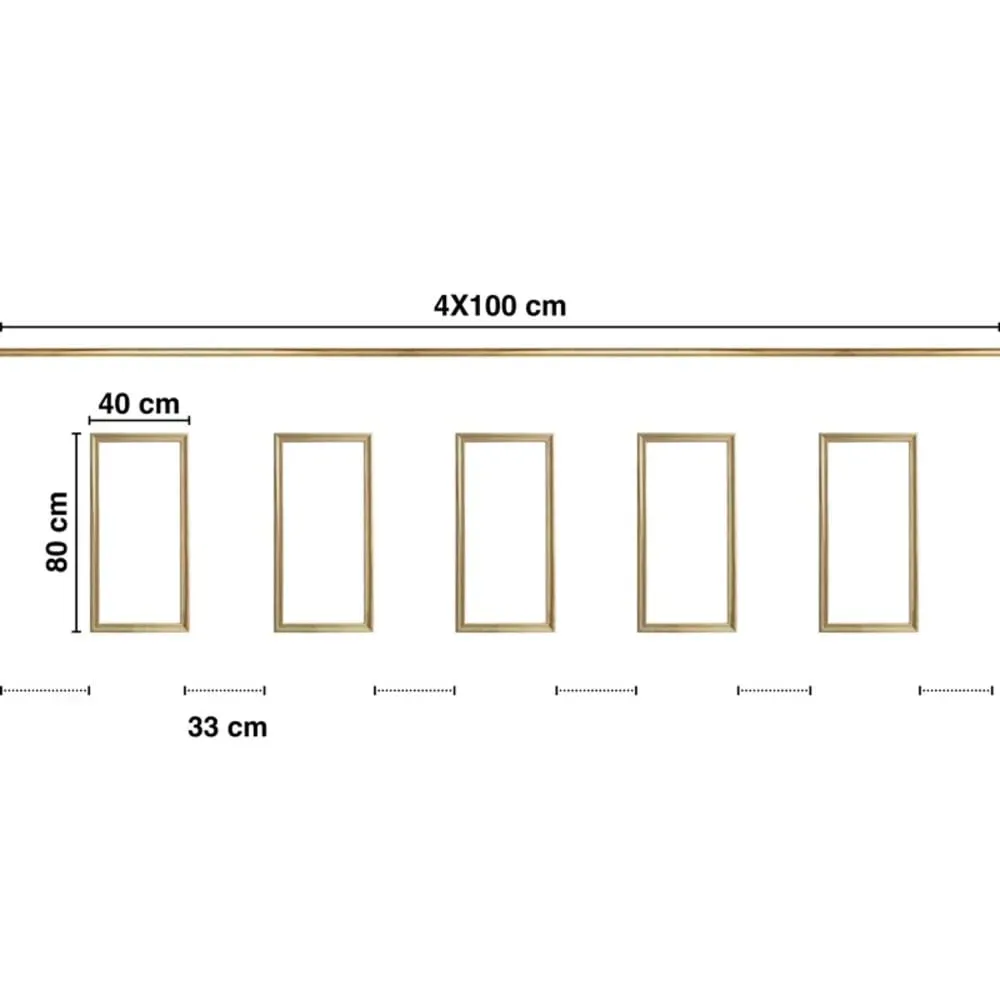 Illustration numéro 3 du produit Kit de 5 moulures murales en Pin des Landes - Prêt à coller et peindre