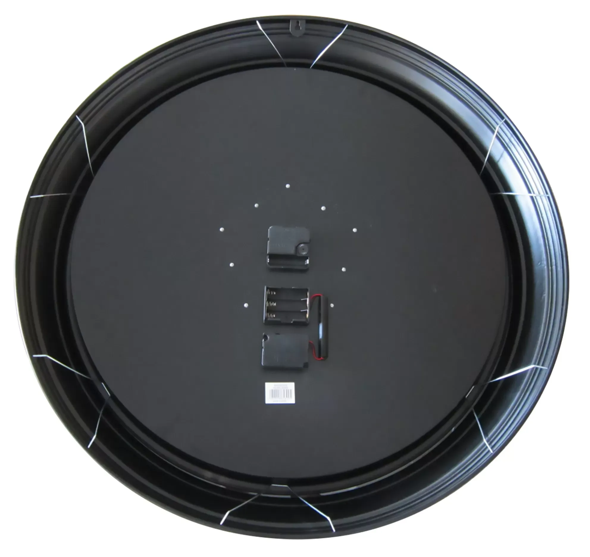 Illustration numéro 3 du produit Horloge à mécanismes métal blanche et argent 70cm