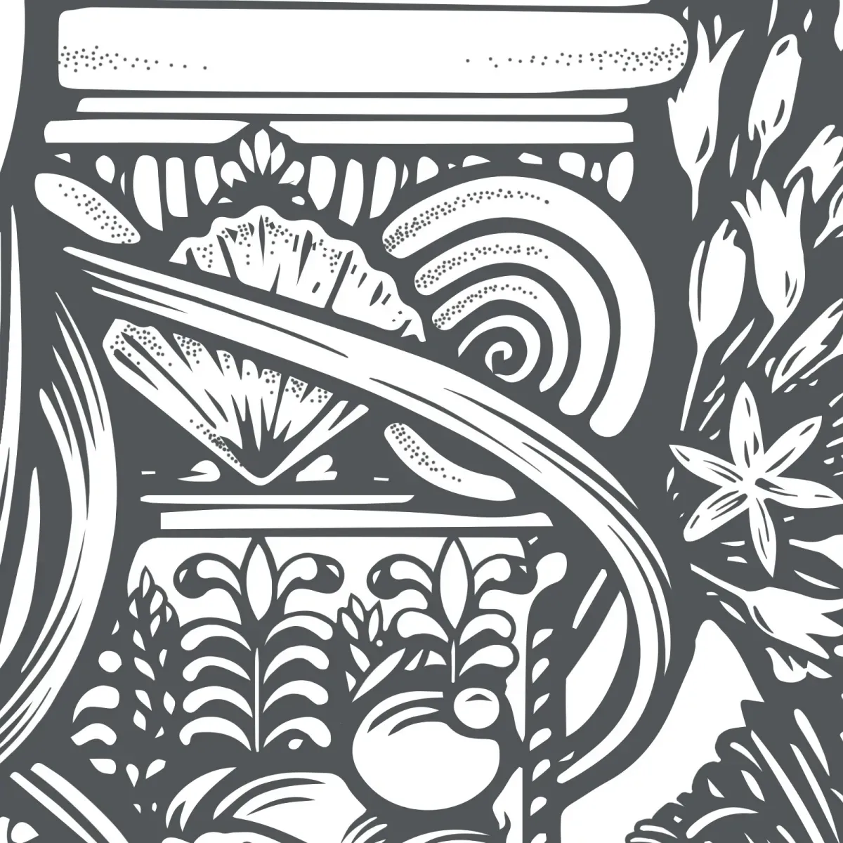 Illustration numéro 3 du produit Papier peint panoramique atlante gris foncé 225x250cm