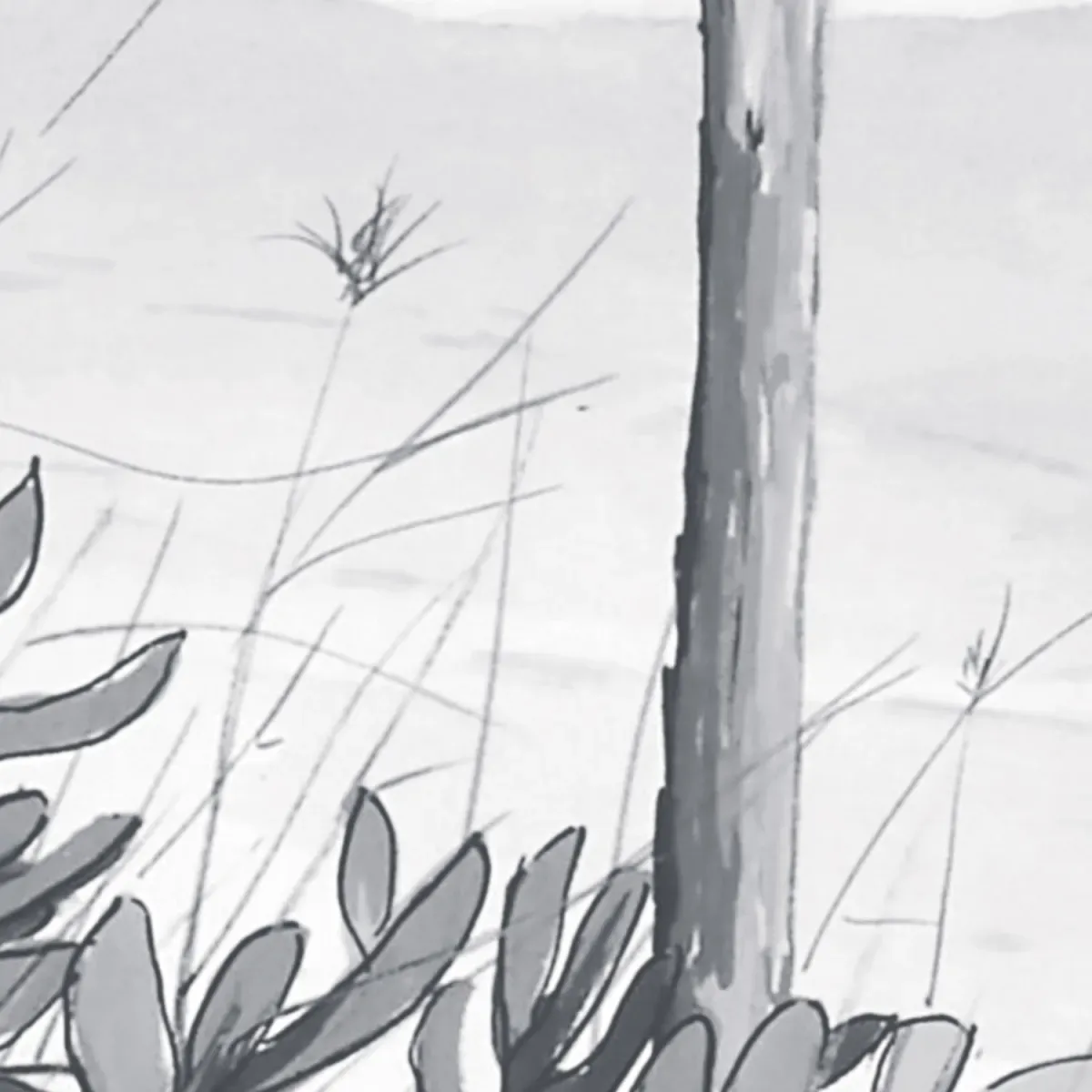 Illustration numéro 3 du produit Papier peint panoramique la cabane à huitres gris 525x250cm