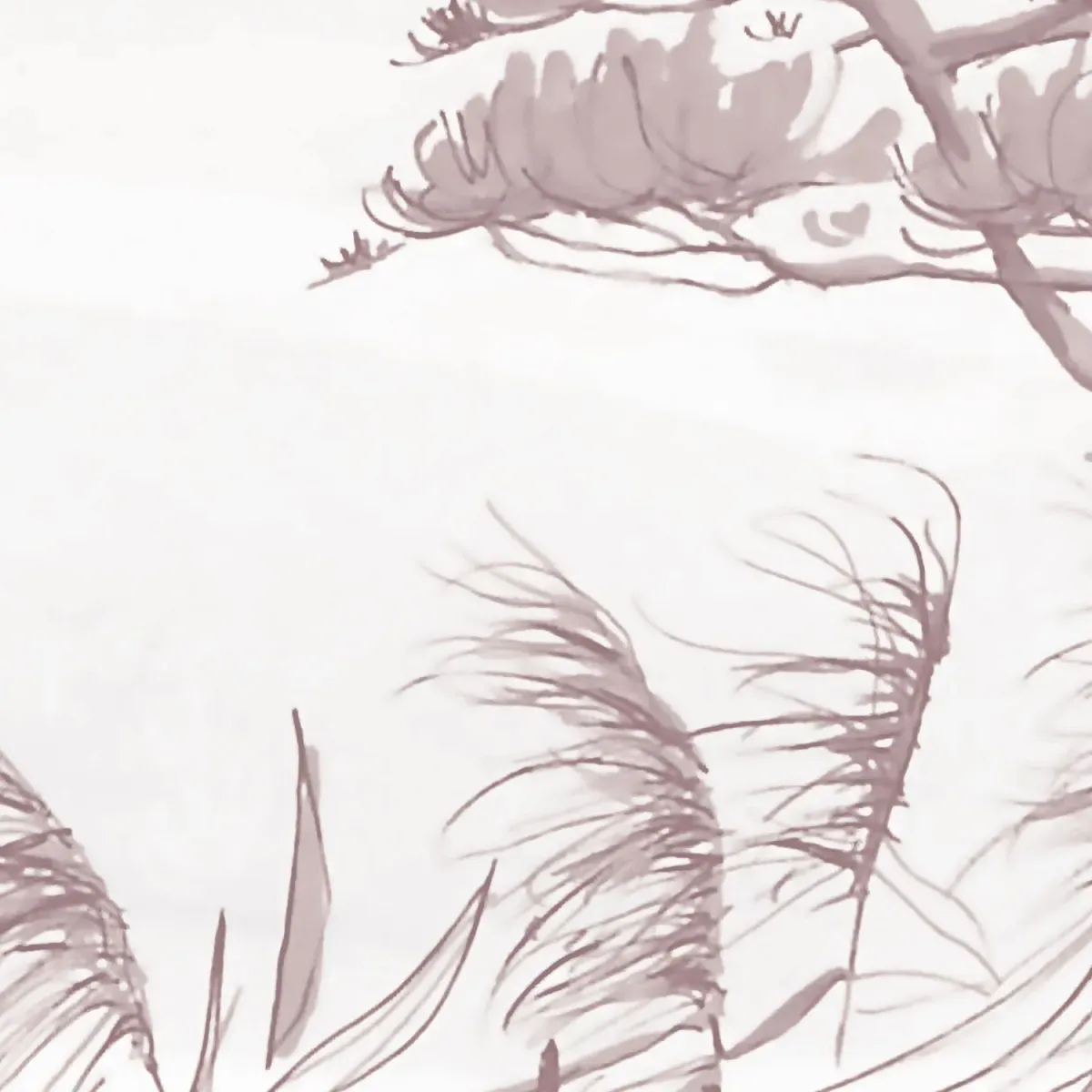 Illustration numéro 3 du produit Papier peint panoramique sur les bords du lac rose 300x250cm