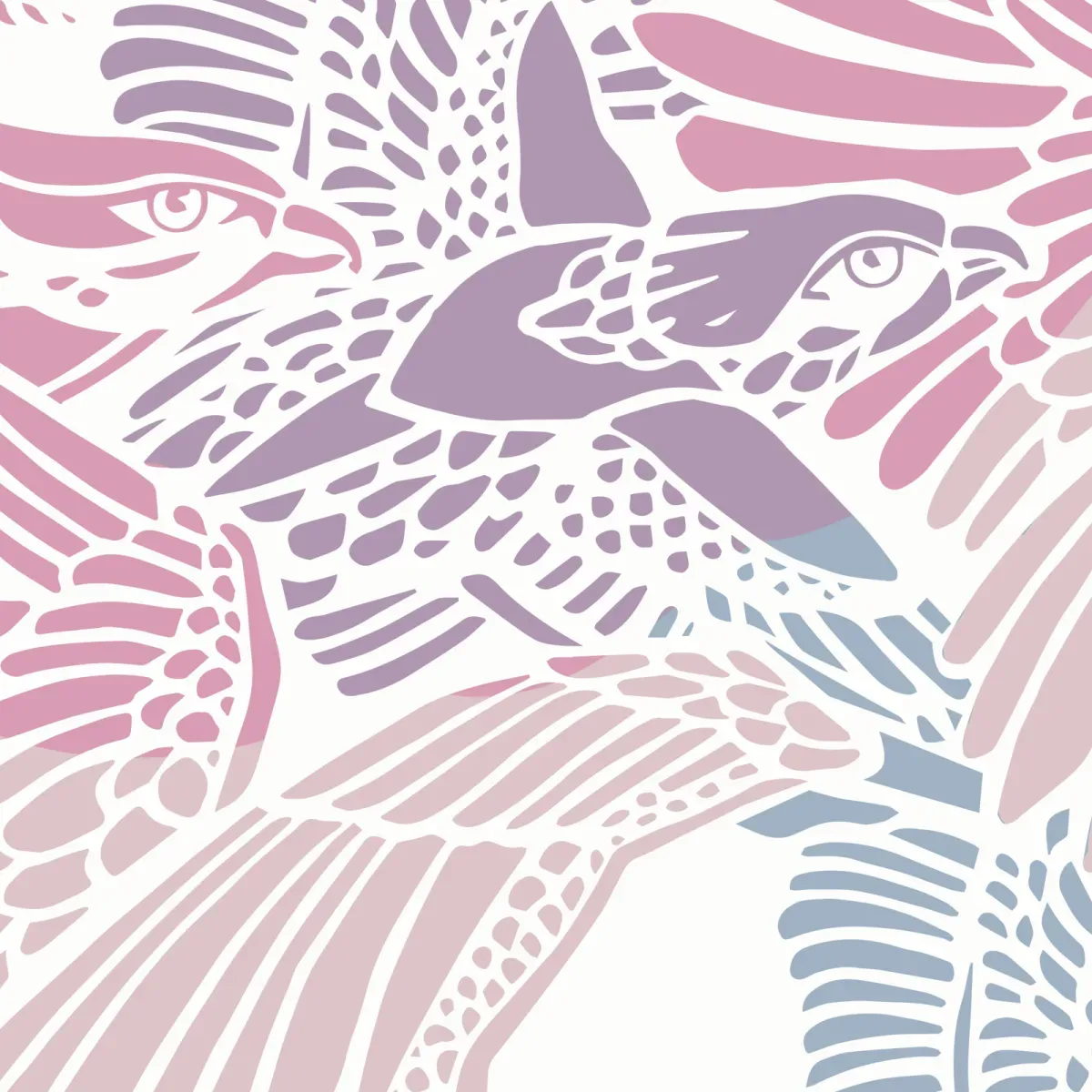 Illustration numéro 3 du produit Papier peint panoramique cuzco mauve 450x250cm