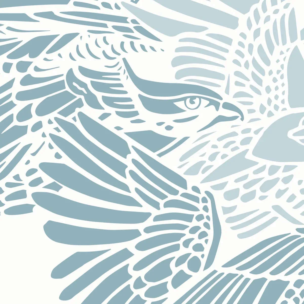 Illustration numéro 3 du produit Papier peint panoramique cuzco bleu ciel 225x250cm