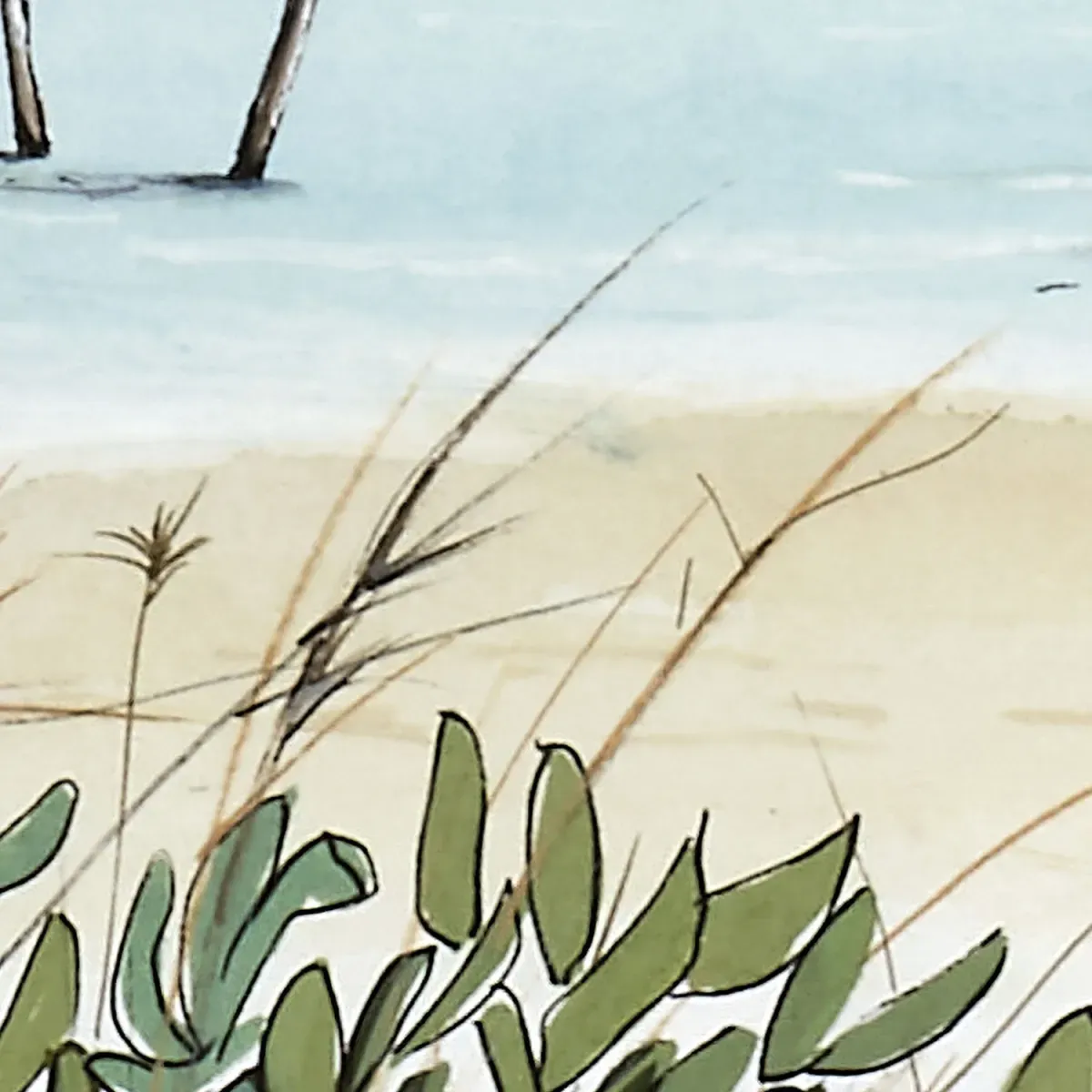 Illustration numéro 3 du produit Papier peint panoramique la cabane à huitres couleurs 525x250cm