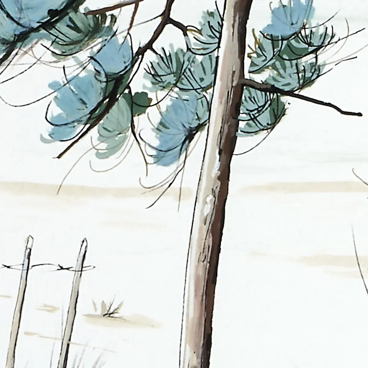 Illustration numéro 3 du produit Papier peint panoramique plage du bassin couleurs 450x250cm