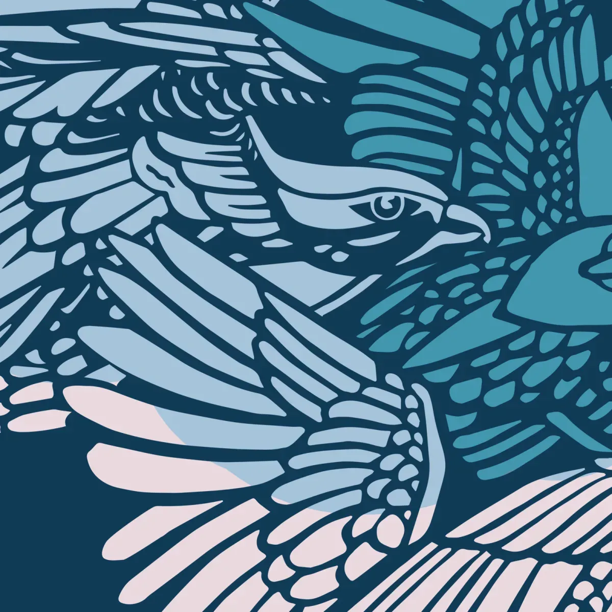 Illustration numéro 3 du produit Papier peint panoramique cuzco bleu 450x250cm