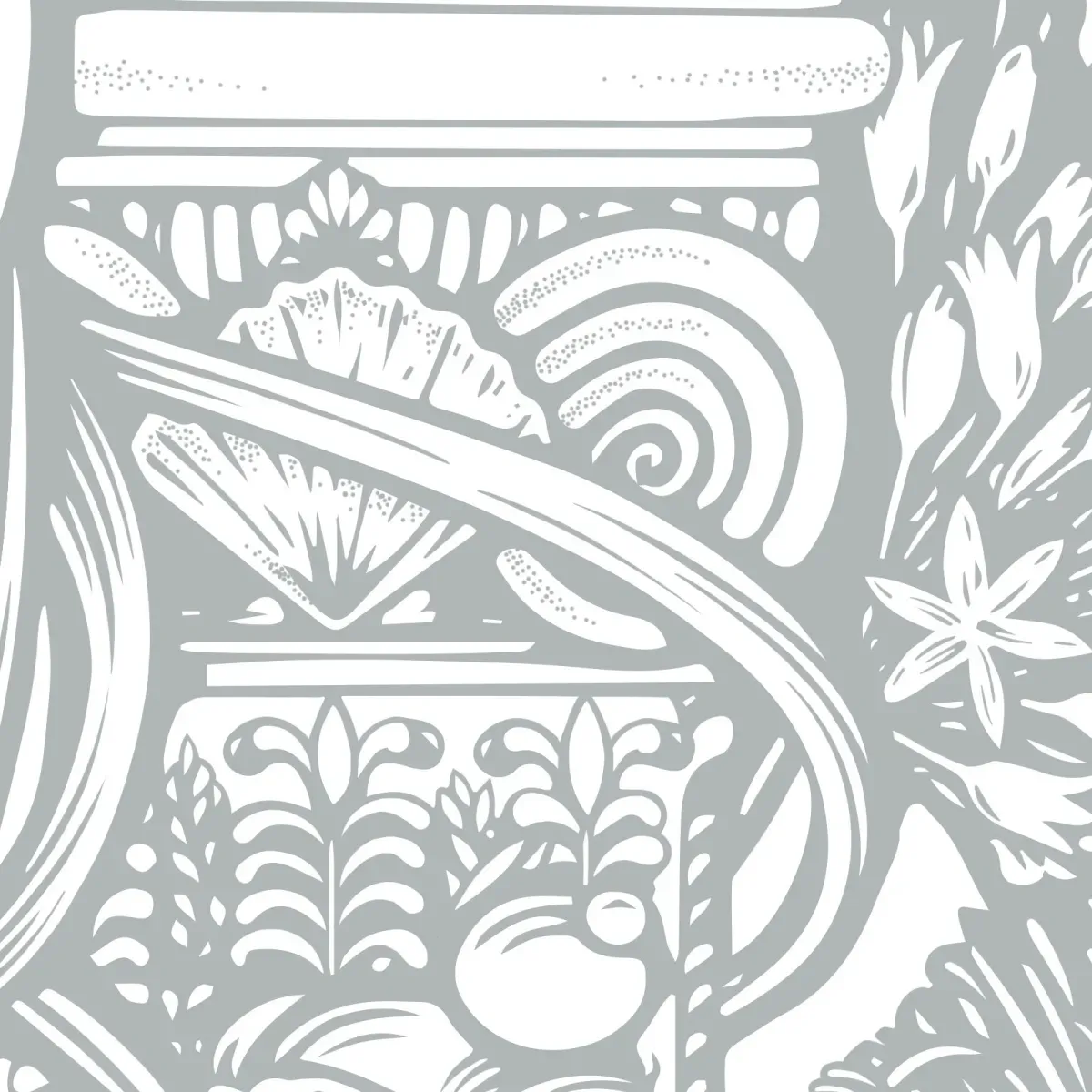 Illustration numéro 3 du produit Papier peint panoramique atlante gris 375x250cm