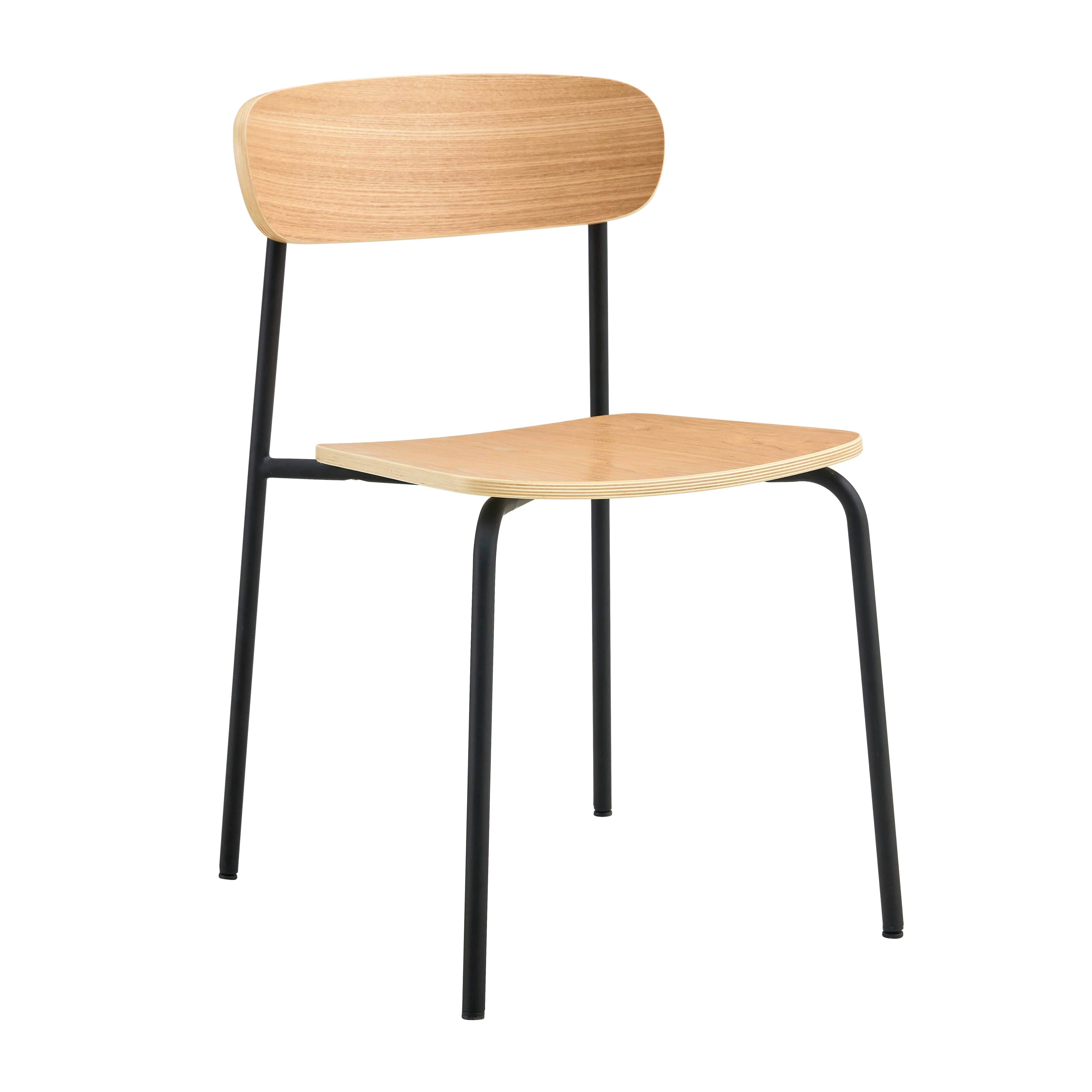 Illustration numéro 3 du produit Lot de 2 chaises en bois noir