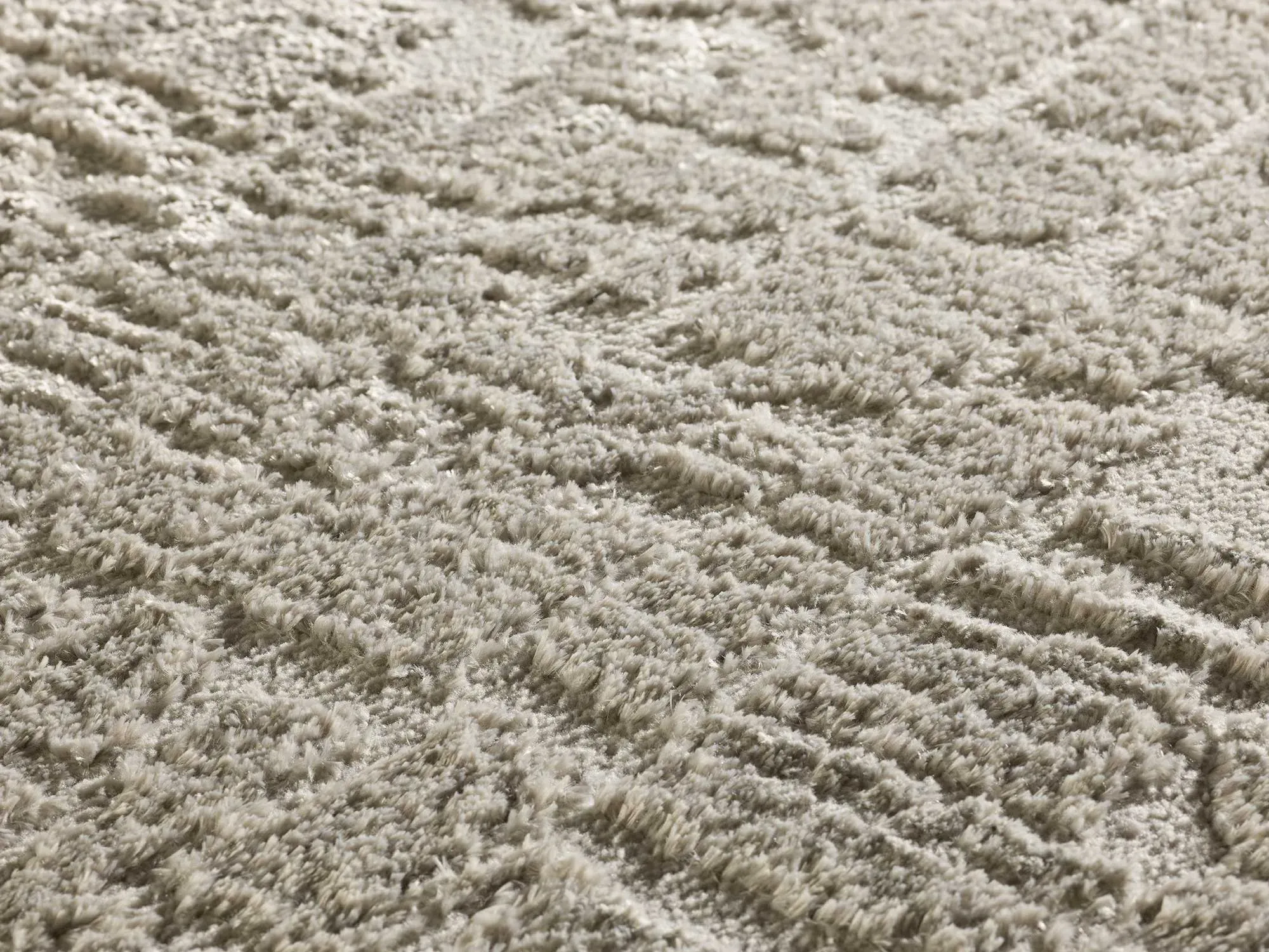 Illustration numéro 3 du produit Tapis à relief shaggy gris 120x170 cm