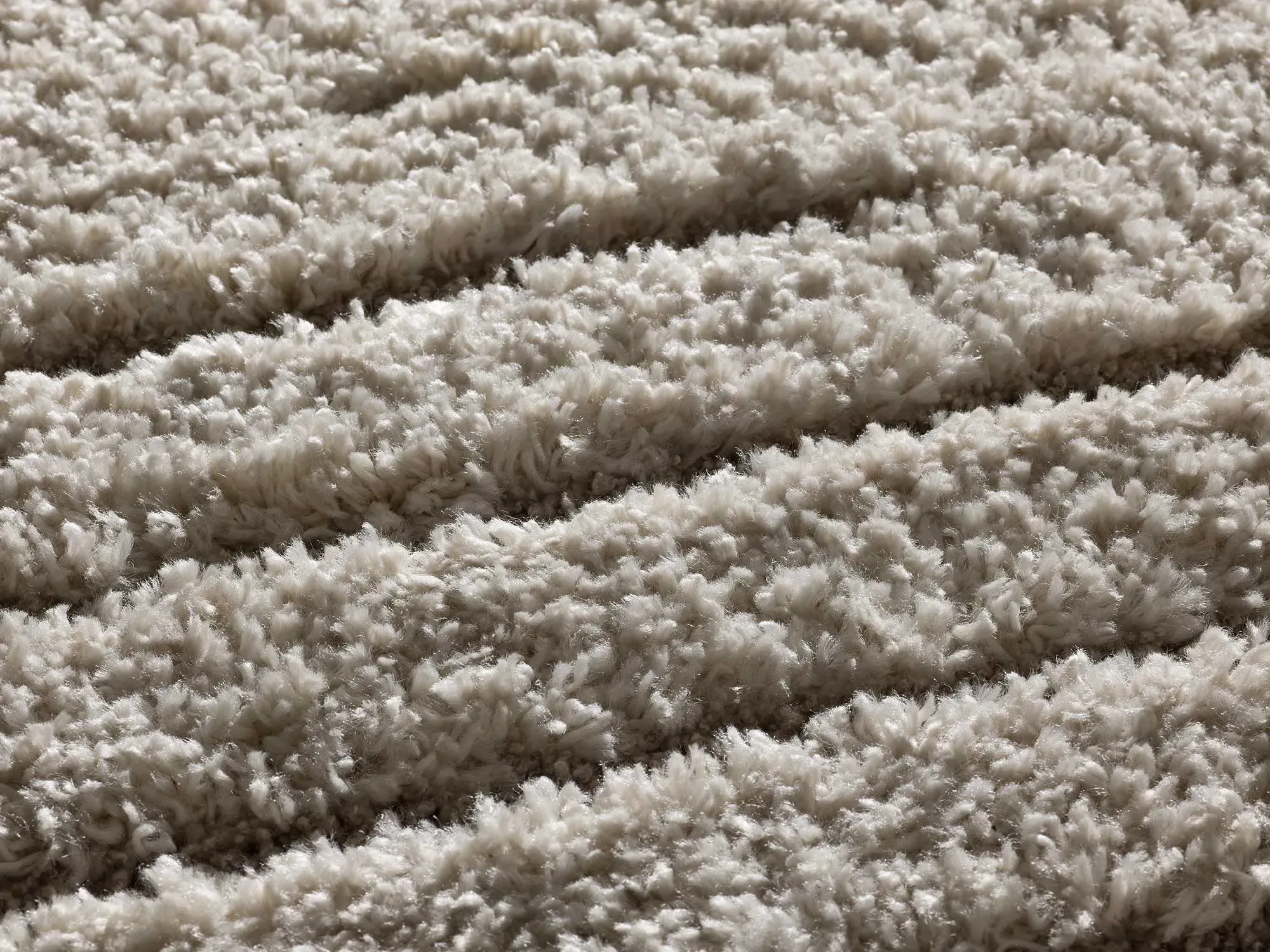 Illustration numéro 3 du produit Tapis shaggy scandinave crème 160x230 cm