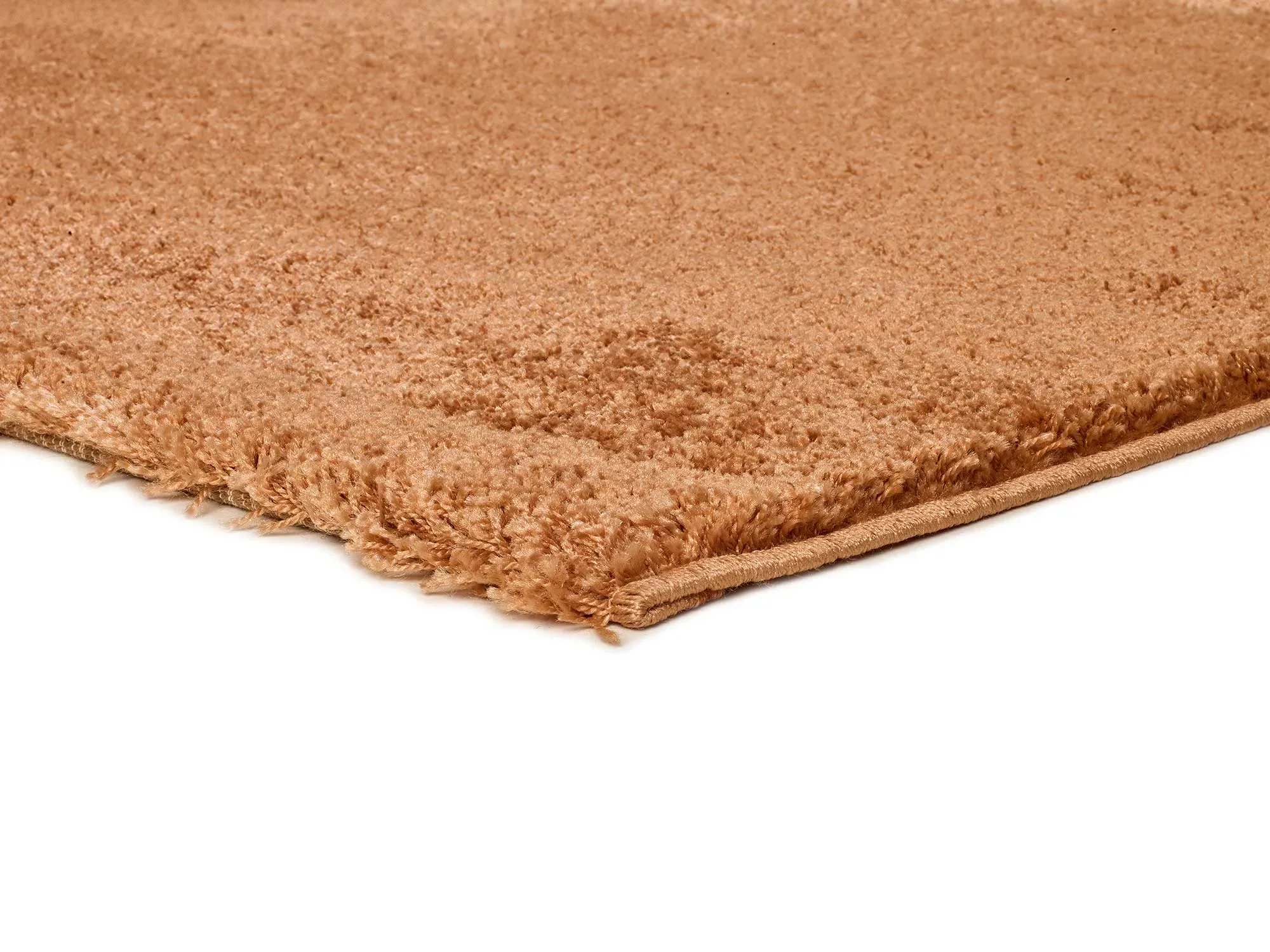 Illustration numéro 3 du produit Tapis descente de lit shaggy marron 60x120 cm