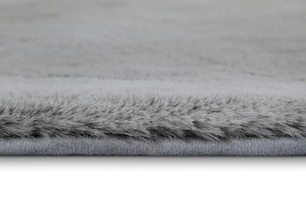 Illustration numéro 3 du produit Tapis de bain doux tufté gris 60x100
