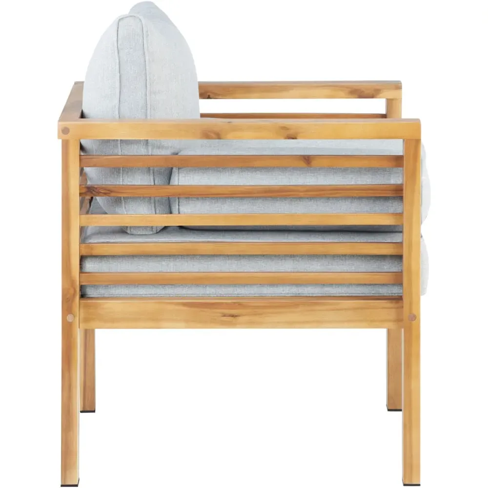 Illustration numéro 3 du produit Fauteuil de jardin avec structure en bois Capacité 120 kg marron