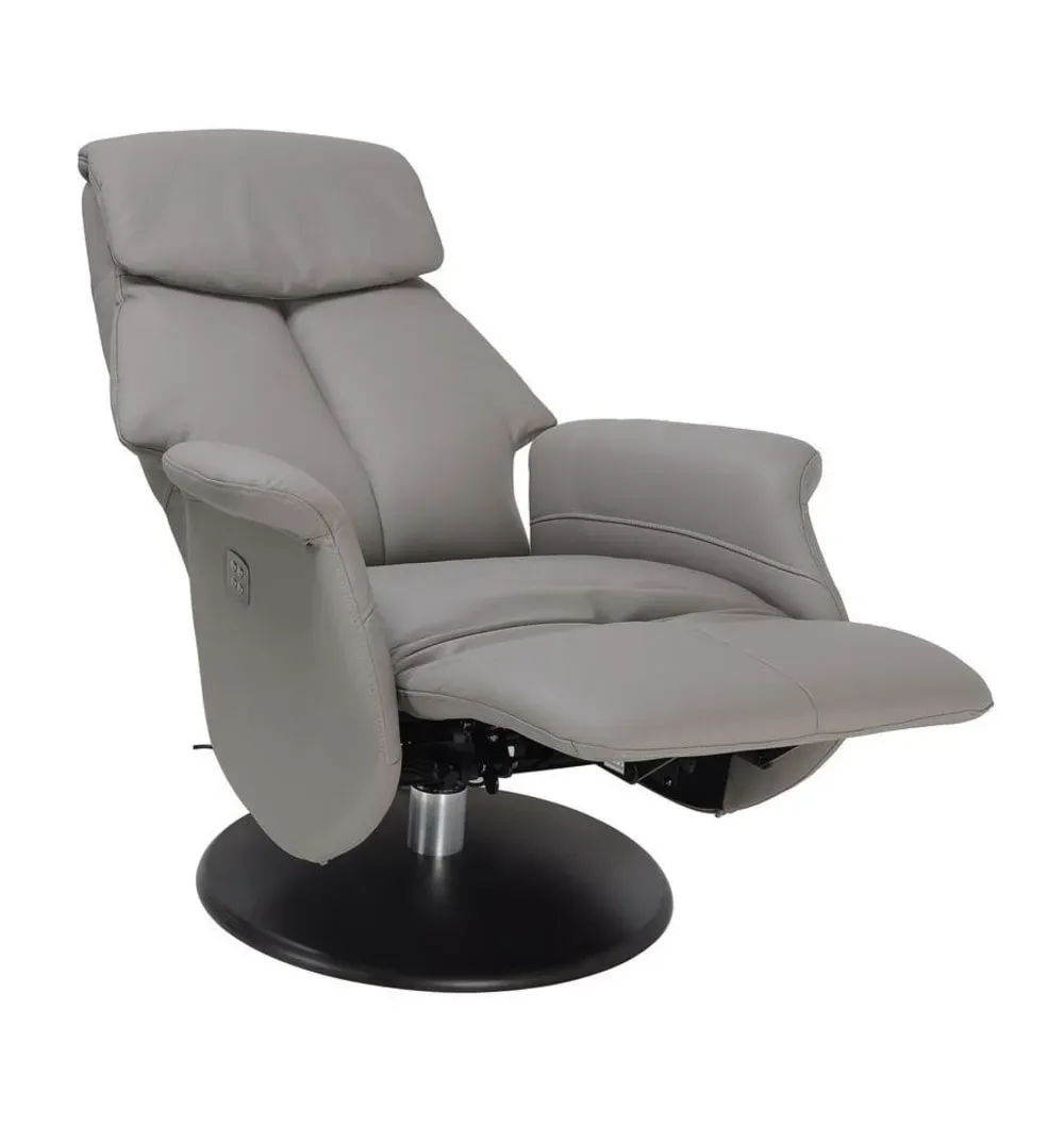 Illustration numéro 3 du produit Fauteuil relax électrique en cuir deux moteurs