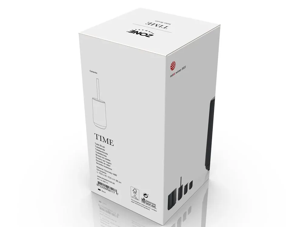 Illustration numéro 3 du produit Brosse de toilette en béton/ABS noir