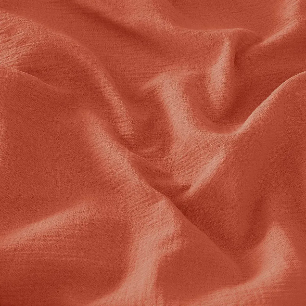 Illustration numéro 3 du produit Couvrelit gaze de coton  terracota 240x260 cm