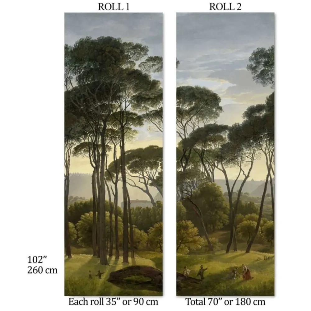 Illustration numéro 3 du produit Papier Peint Paysage,papier écologique fin,180x260cm,2 rouleaux