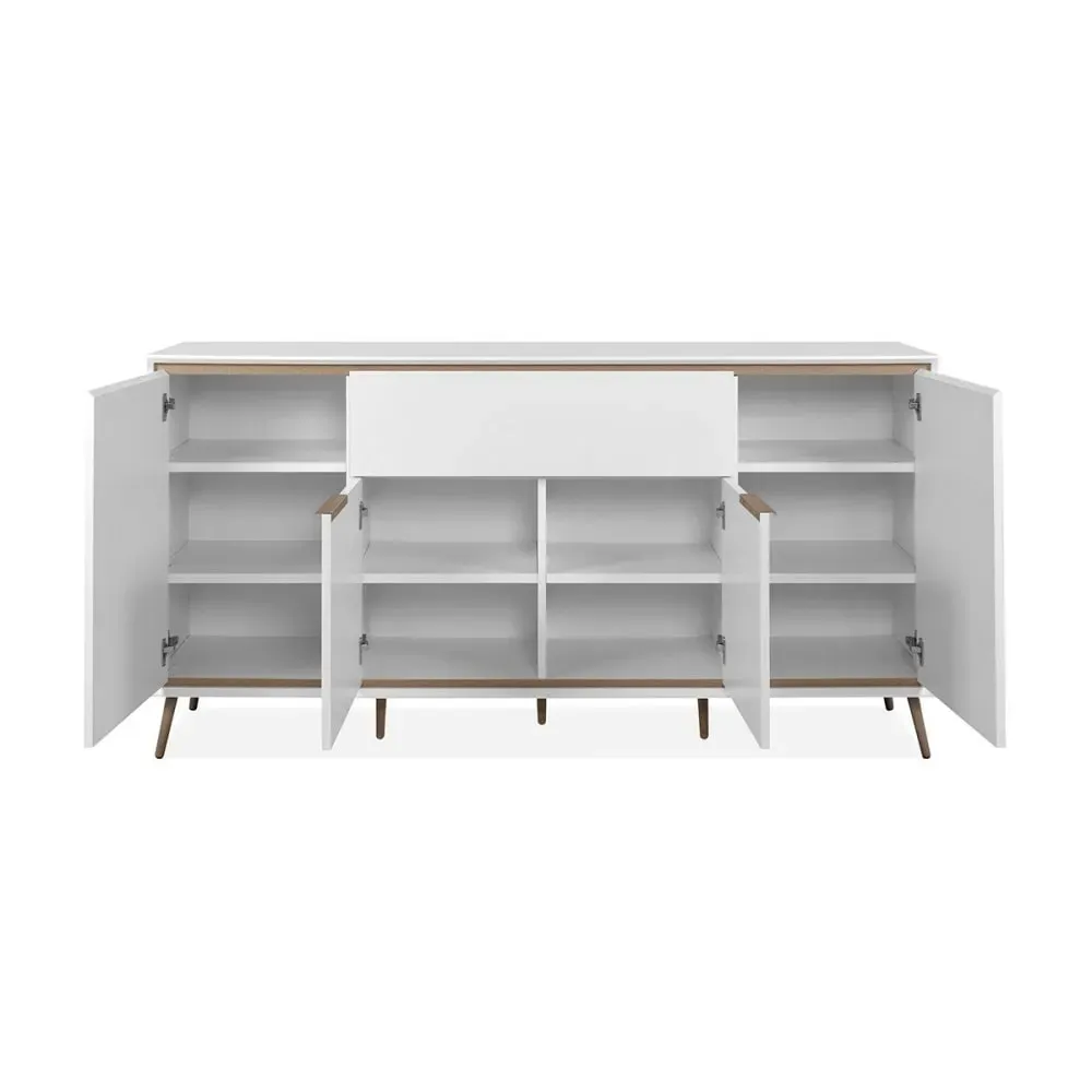 Illustration numéro 3 du produit Buffet en bois 4 portes et 1 tiroir L175 cm