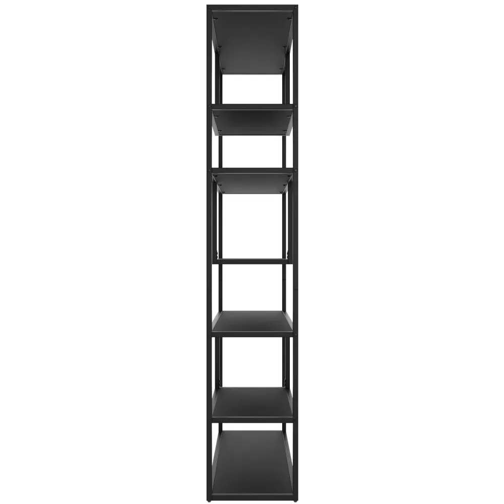 Illustration numéro 3 du produit Étagère avec 6 compartiments look industriel réglable en hauteur