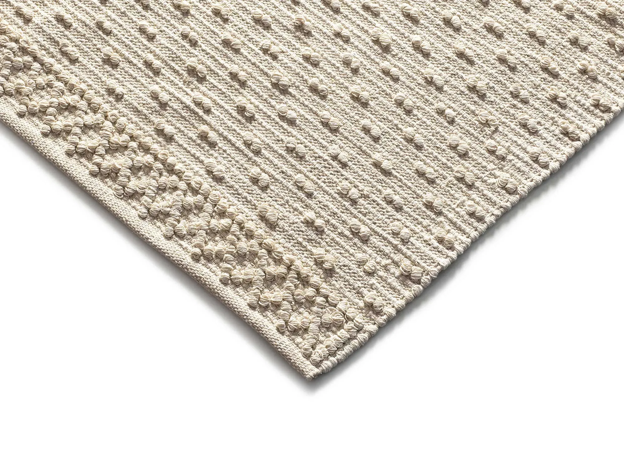 Illustration numéro 3 du produit Tapis descente de lit lavable crème 60x90 cm