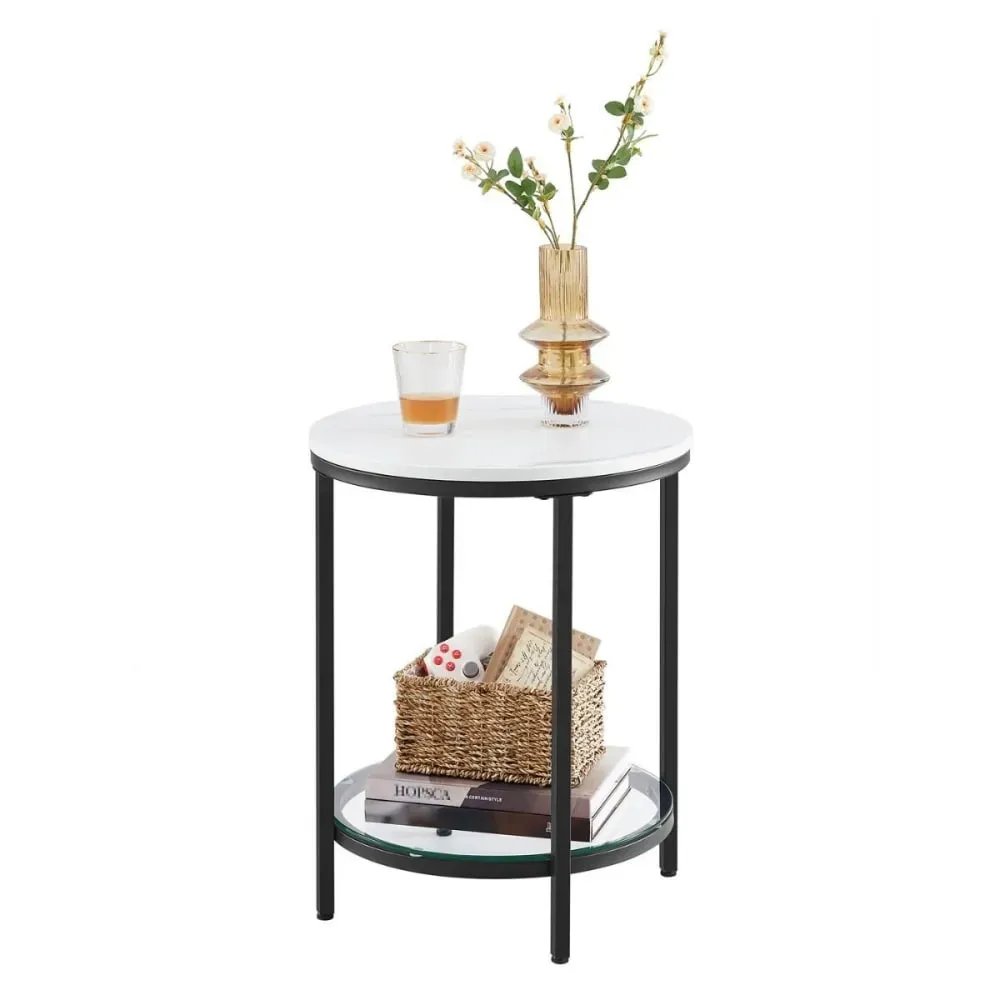 Illustration numéro 3 du produit Bout de canapé rond - H55 cm - Noir