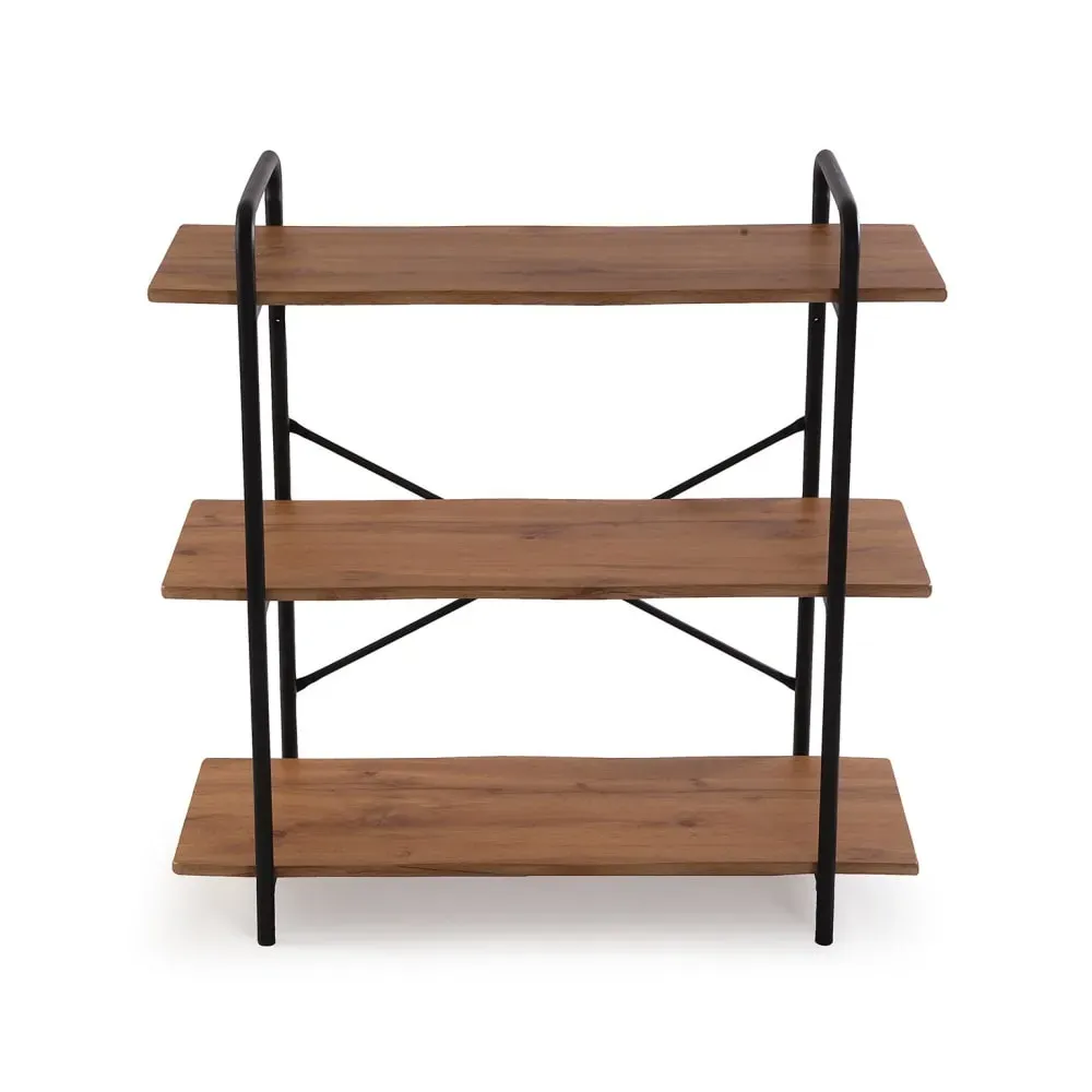 Illustration numéro 3 du produit Etagère avec 3 étagères en aggloméré marron