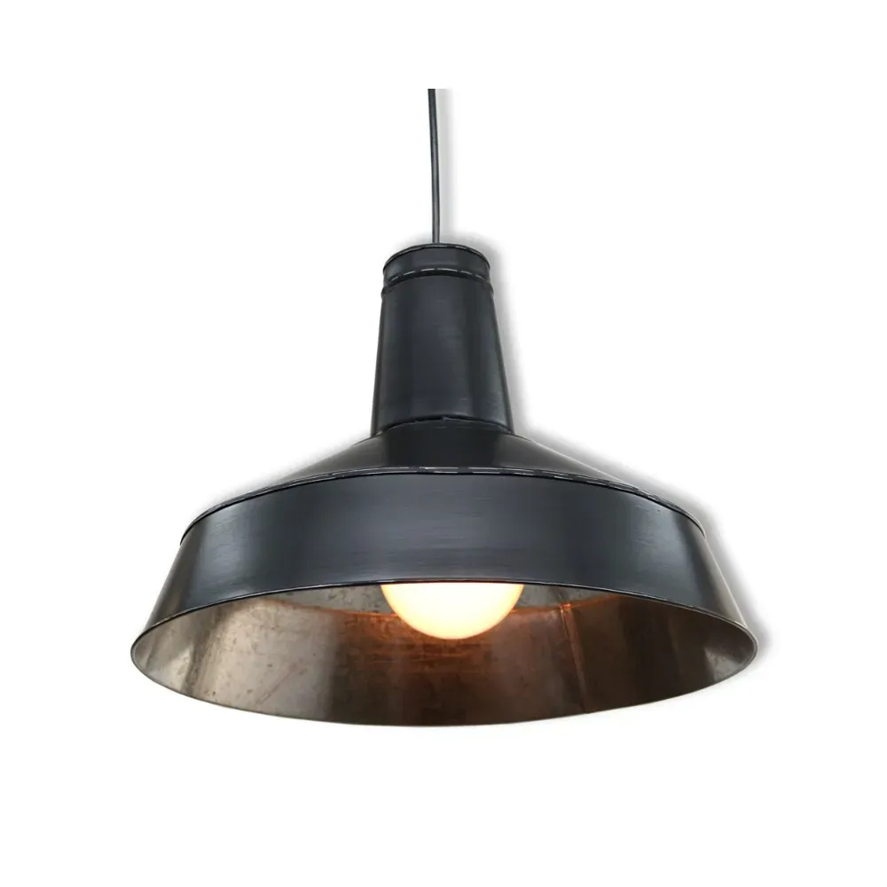 Illustration numéro 3 du produit Suspension extérieur en acier galvanisé noir D.38cm