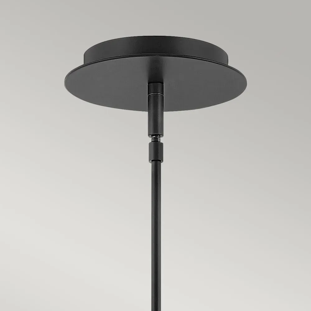 Illustration numéro 3 du produit Suspension LED en métal noir
