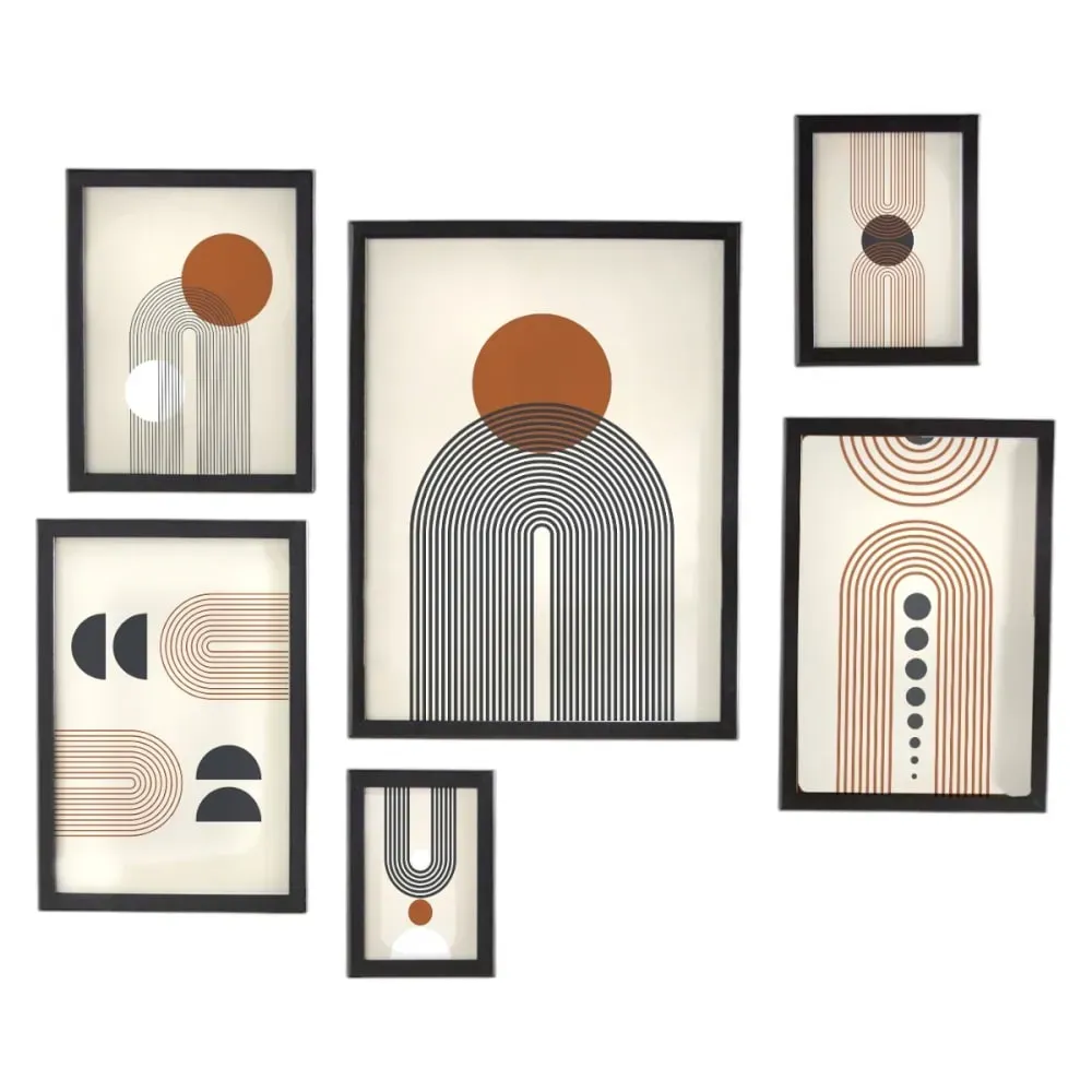 Illustration numéro 3 du produit Lot de 6 cadres photos bois  30x40 cm