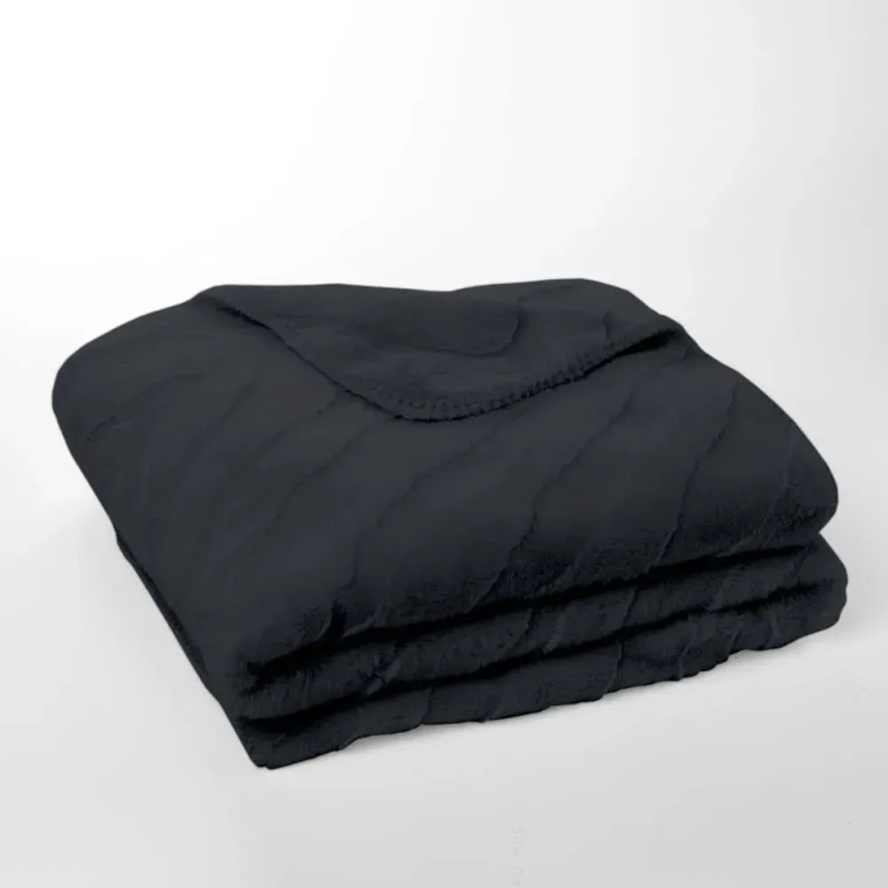 Illustration numéro 3 du produit Plaid jacquard zébré  130x180cm