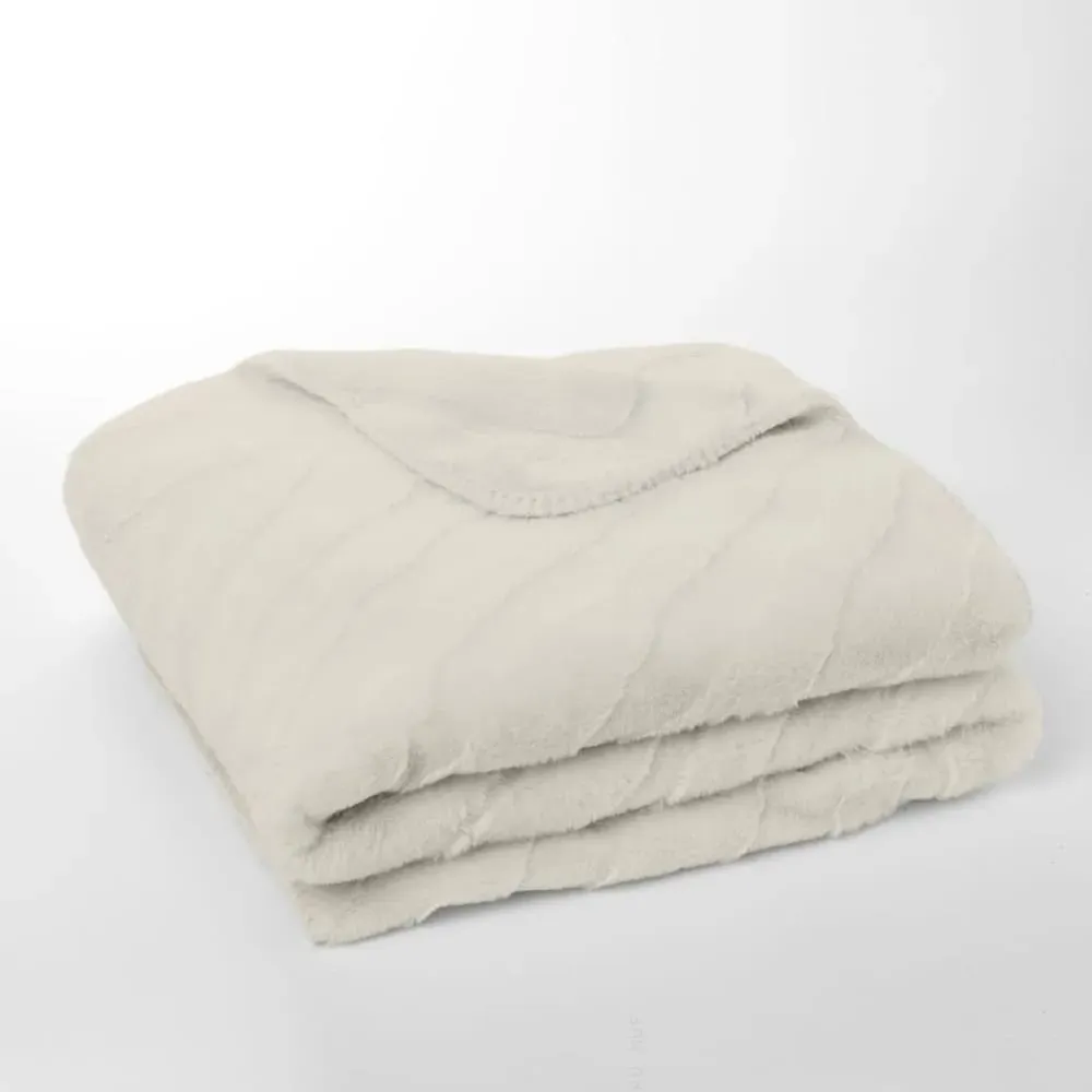 Illustration numéro 3 du produit Plaid jacquard zébré  130x180cm