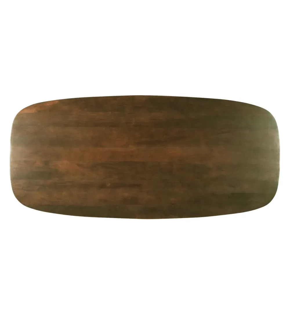 Illustration numéro 3 du produit Table à manger Ovale 8/10 p L.230 cm, Manguier teinté noyer