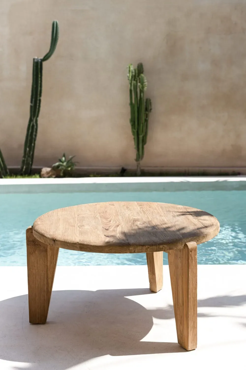 Illustration numéro 3 du produit Table basse Bois de teck Marron 80x80x45cm