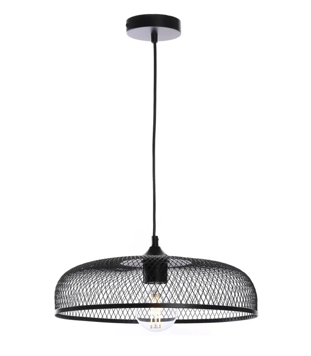 Illustration numéro 3 du produit suspension en métal noir, d. 38 cm