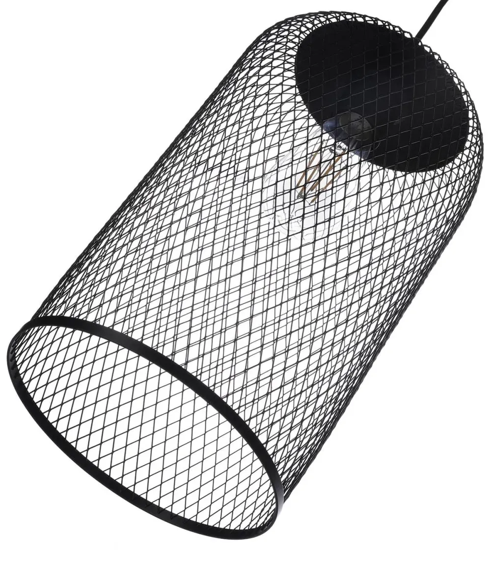 Illustration numéro 3 du produit suspension en métal noir, d. 20 cm