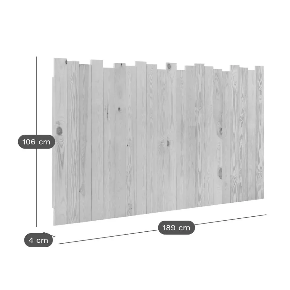 Illustration numéro 3 du produit Tête de lit en bois massif L189