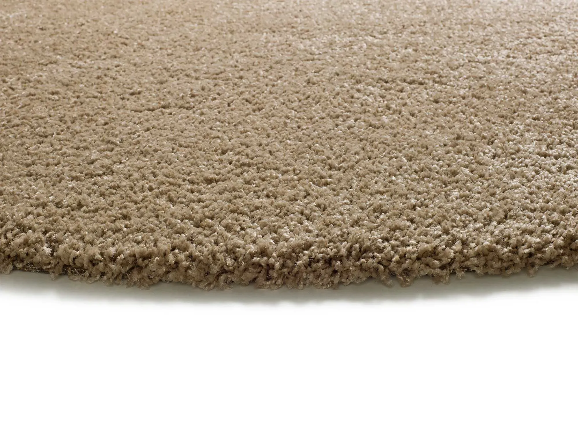 Illustration numéro 3 du produit Tapis rond shaggy lin  130x130 cm