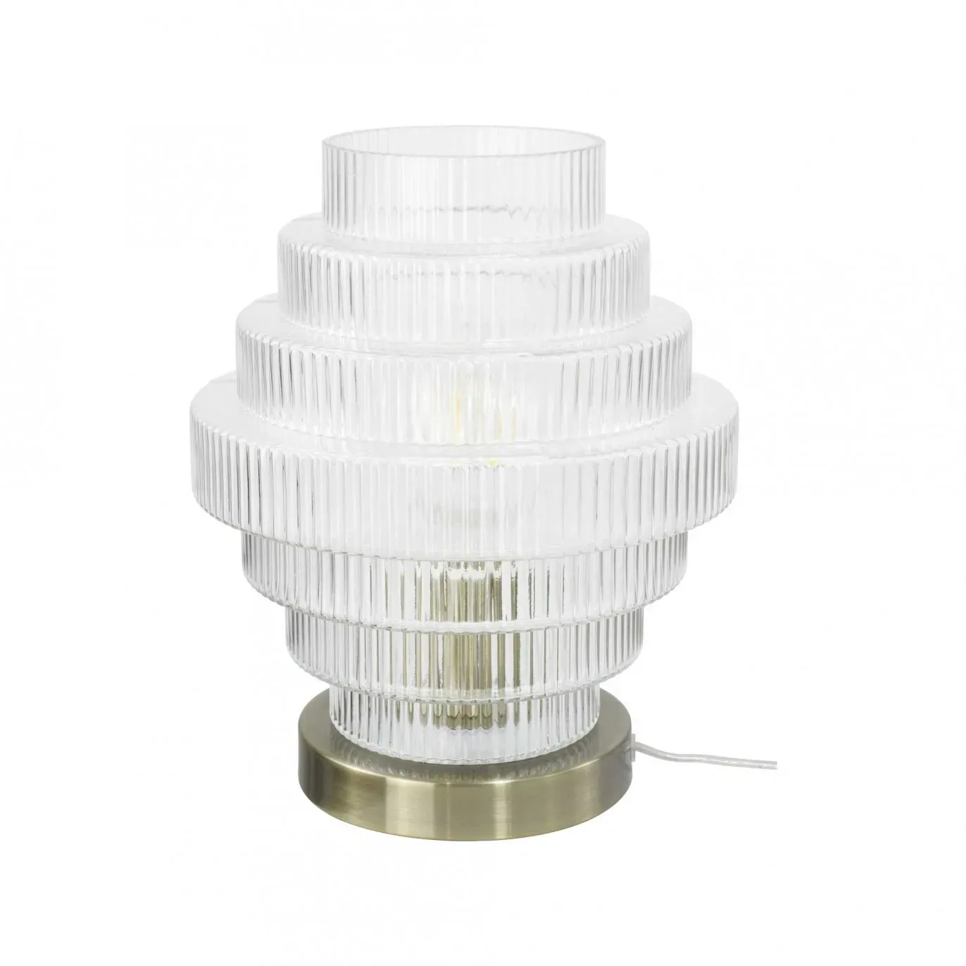 Illustration numéro 3 du produit Lampe en verre & métal
