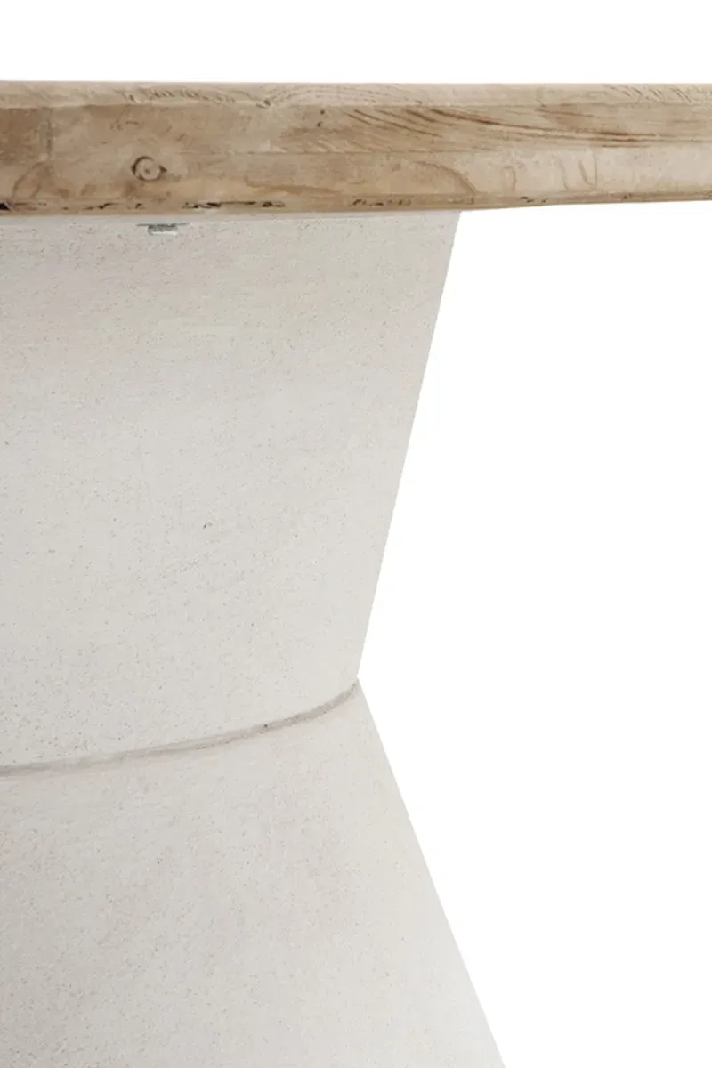 Illustration numéro 3 du produit Table de salle à manger en bois de sapin et base en polyrésine