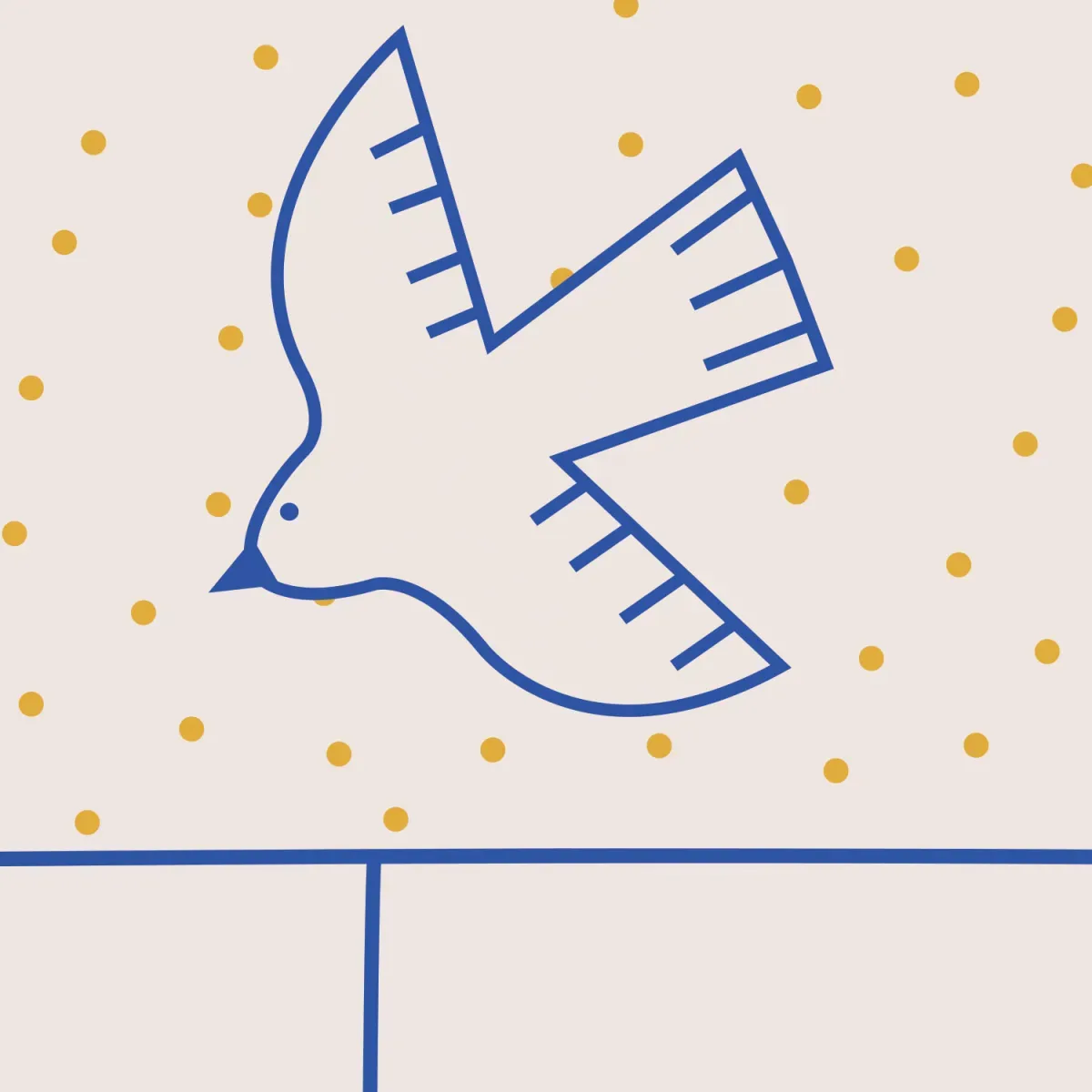 Illustration numéro 3 du produit Papier peint panoramique enfant oiseaux beige 450x250cm